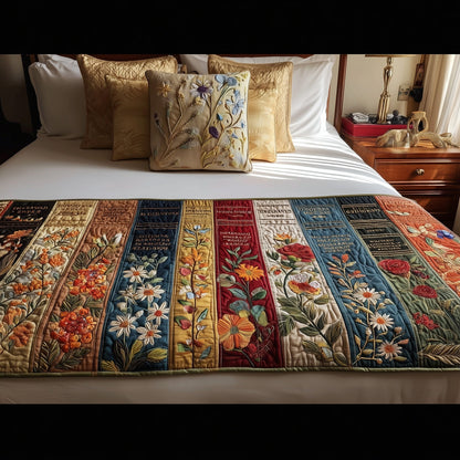 Bookish Quilted Bed Runner GFTOTP9291