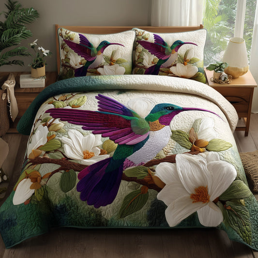 Magnolia Whispers 3-Piece Quilted Bedding Set GFTOTP9292