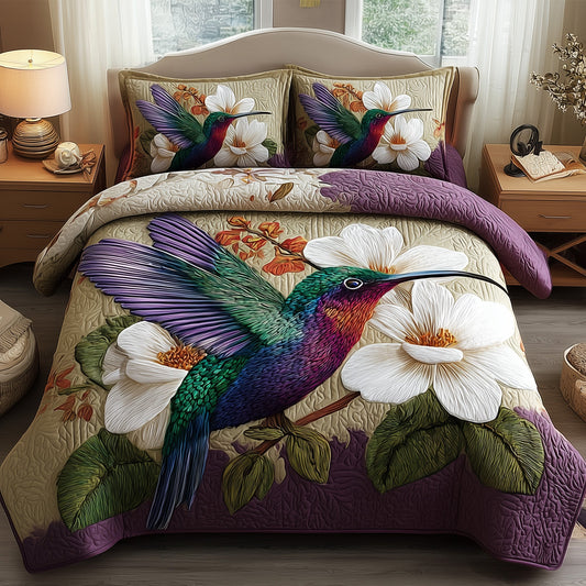 Magnolia Whispers 3-Piece Quilted Bedding Set GFTOTP9294