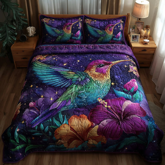 Hummingbird 3-Piece Quilted Bedding Set GFTOTP9305