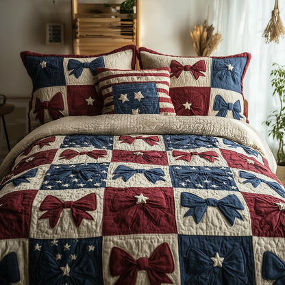 Tied with Love 3-Piece Quilted Bedding Set GFTOTP9472