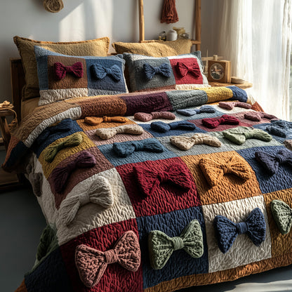 Tied with Love 3-Piece Quilted Bedding Set GFTOTP9473