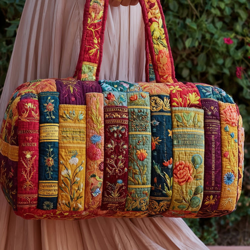 Bookish Quilted Duffle Bag GFTOTP9475