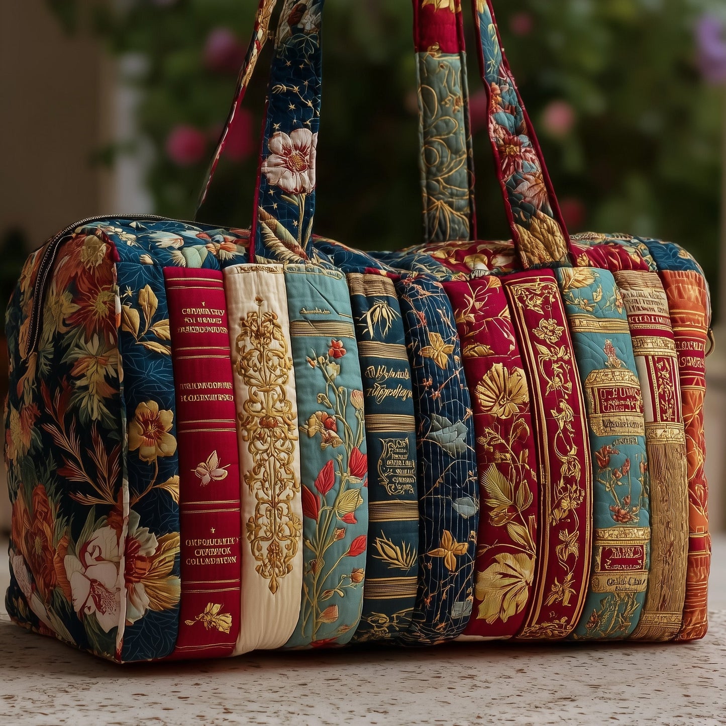Bookish Quilted Duffle Bag GFTOTP9479