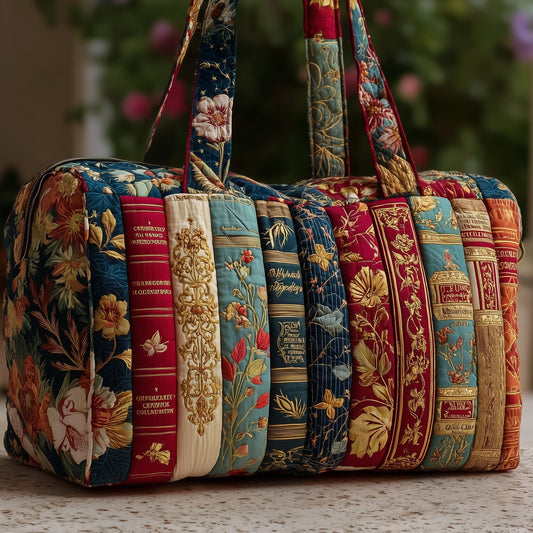 Bookish Quilted Duffle Bag GFTOTP9479