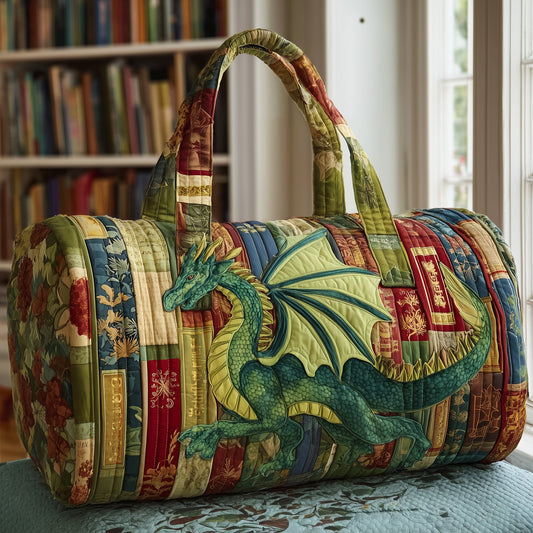 Bookish Dragon Quilted Duffle Bag GFTOTP9482