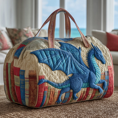 Bookish Dragon Quilted Duffle Bag GFTOTP9483