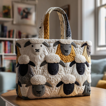 Sheep Haven Quilted Tote Bag GFTOTP9542