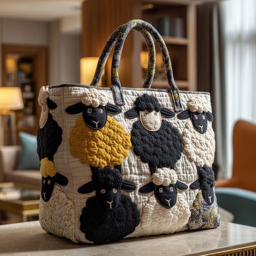 Sheep Haven Quilted Tote Bag GFTOTP9548