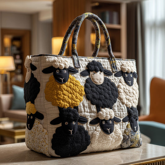 Sheep Haven Quilted Tote Bag GFTOTP9548