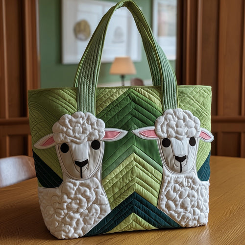 Woolly Whispers Quilted Tote Bag GFTOTP9550