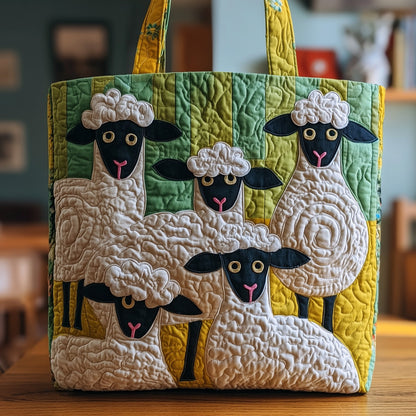 Sheep Whimsy Quilted Tote Bag GFTOTP9561