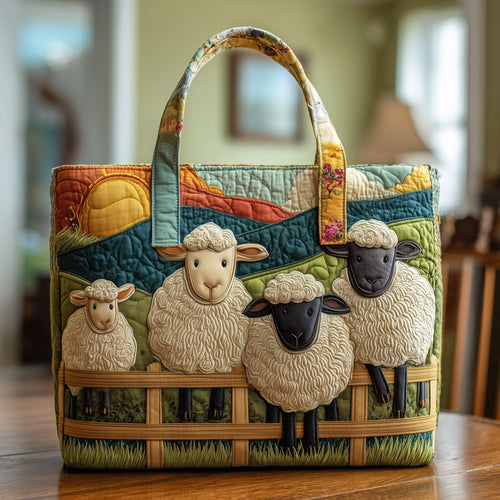 Farmhouse Serenity Quilted Tote Bag GFTOTP9602