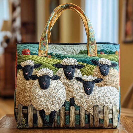 Farmhouse Serenity Quilted Tote Bag GFTOTP9603