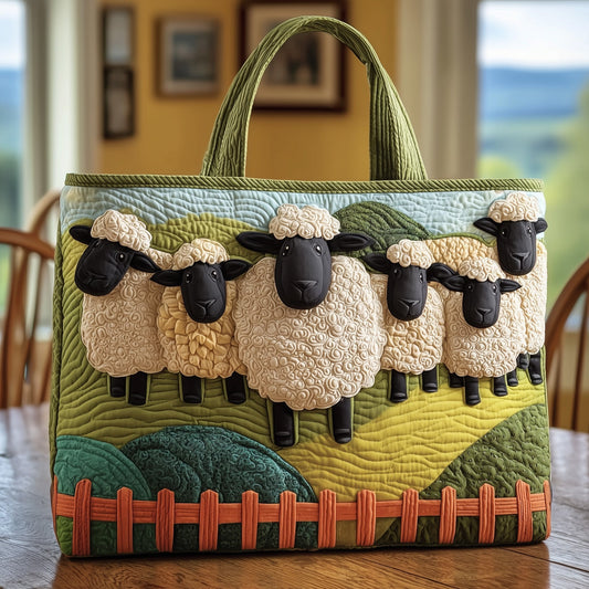 Farmhouse Serenity Quilted Tote Bag GFTOTP9604