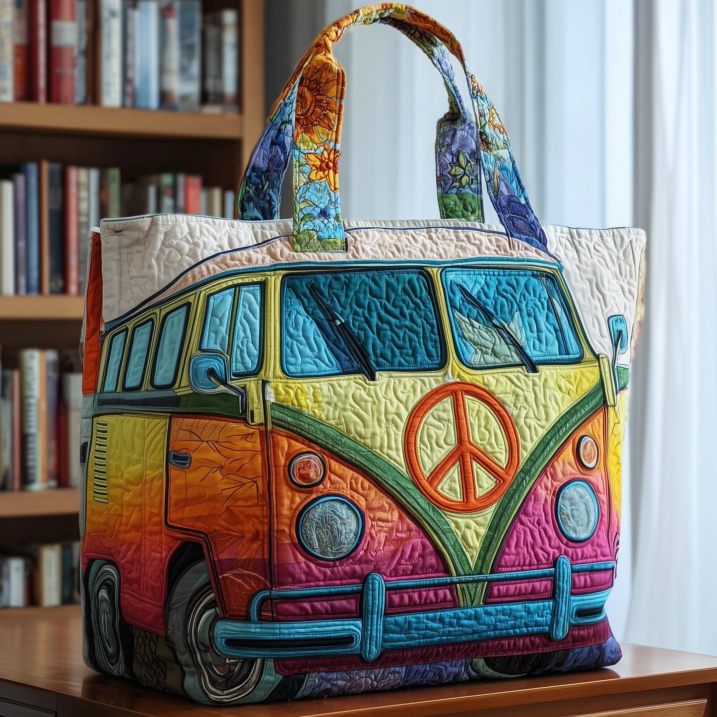 Retro Road Trip Quilted Tote Bag GFTOTP9632