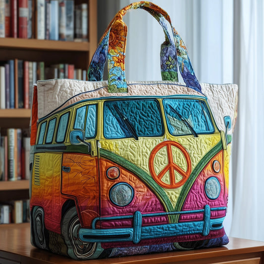 Retro Road Trip Quilted Tote Bag GFTOTP9632