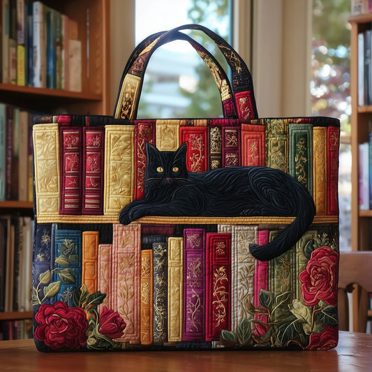 Midnight Reader Quilted Tote Bag GFTOTP9645
