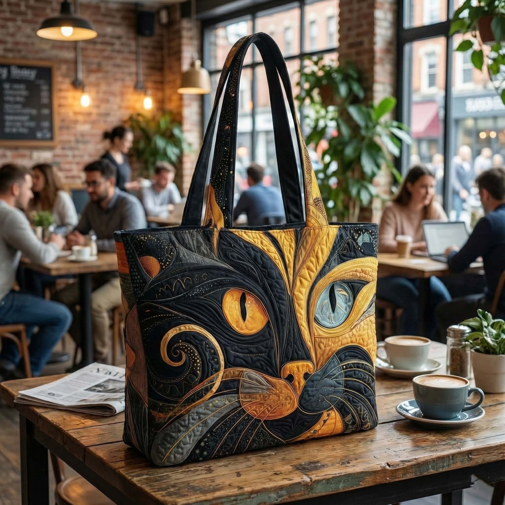 Catitude Quilted Tote Bag GFTOTP9665 – Patchique Store