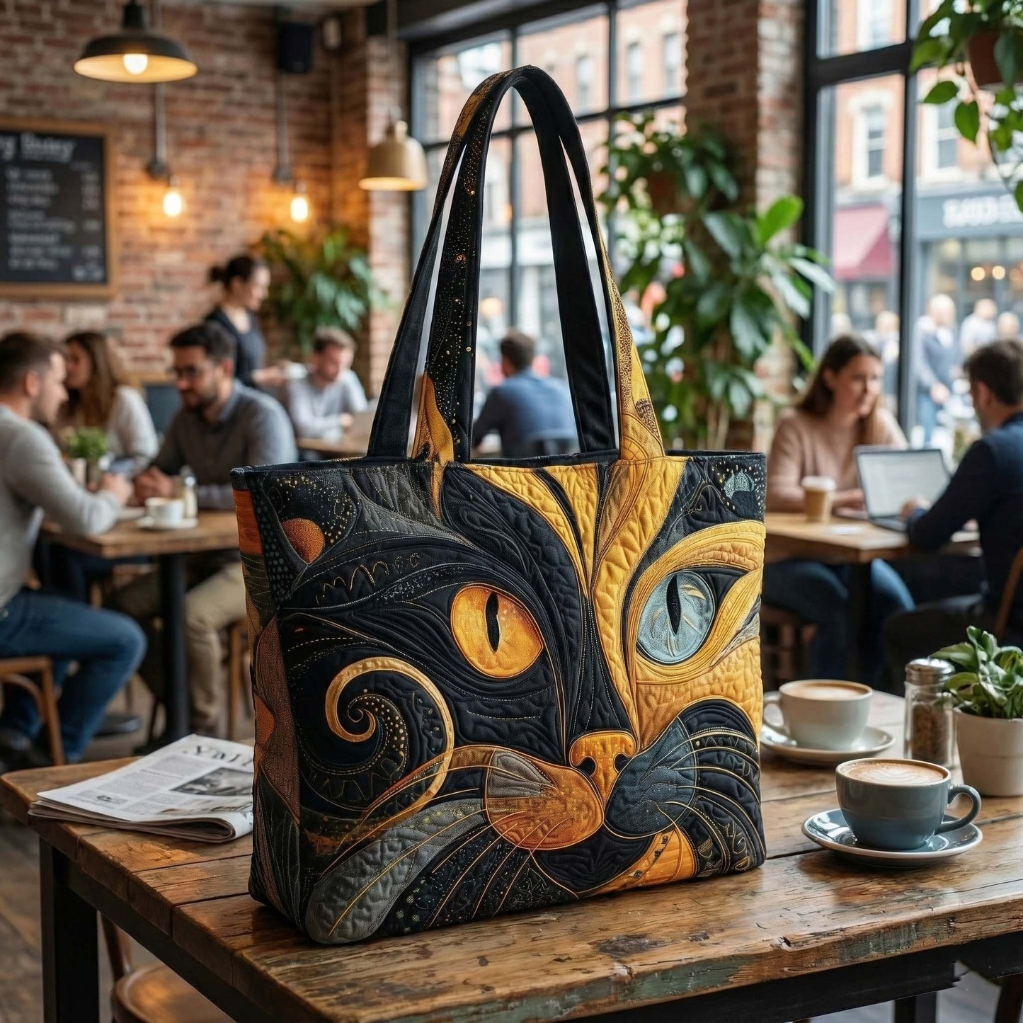 Catitude Quilted Tote Bag GFTOTP9665