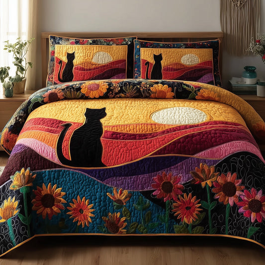 Mystic Whisker 3-Piece Quilted Bedding Set GFTOTP9668