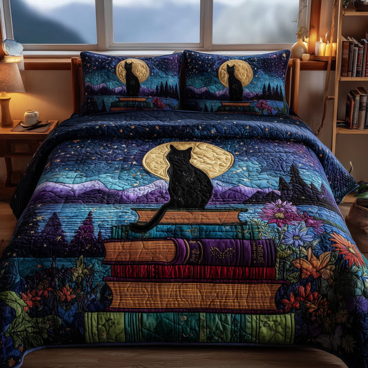 Mystic Whisker 3-Piece Quilted Bedding Set GFTOTP9671