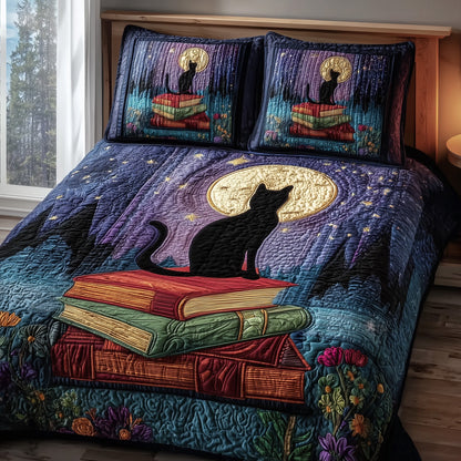 Mystic Whisker 3-Piece Quilted Bedding Set GFTOTP9673