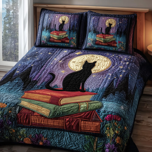 Mystic Whisker 3-Piece Quilted Bedding Set GFTOTP9673