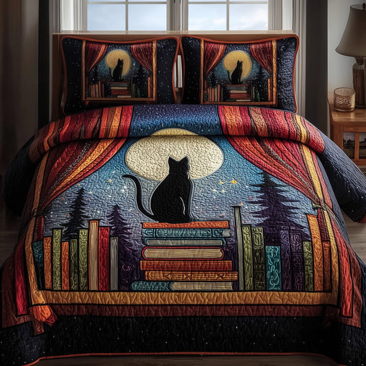 Mystic Whisker 3-Piece Quilted Bedding Set GFTOTP9674