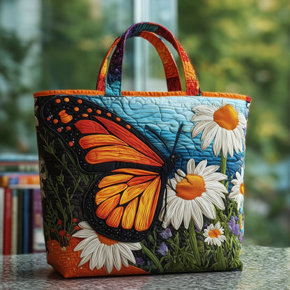 Elegant Butterfly Quilted Tote Bag GFTOTP9708