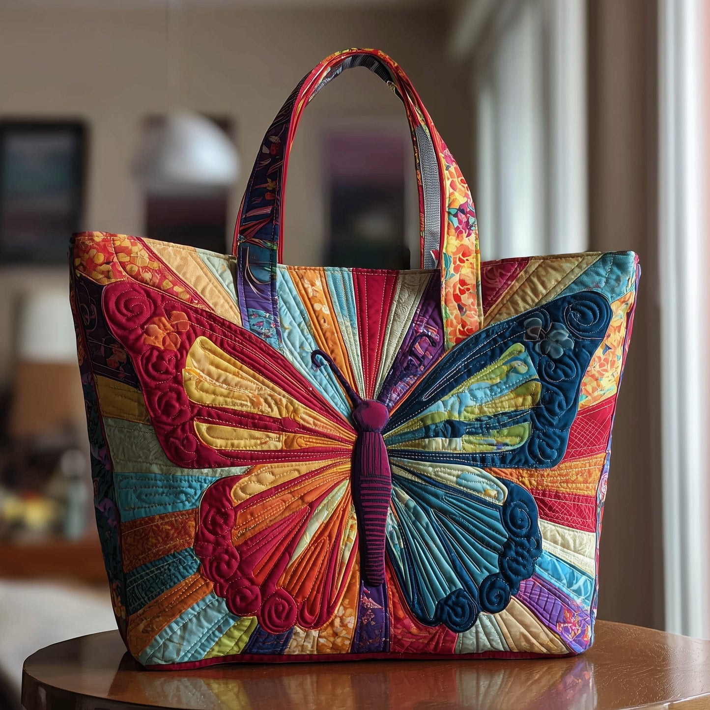 Butterfly Radiance Quilted Tote Bag GFTOTP9714