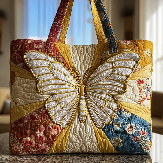 Butterfly Radiance Quilted Tote Bag GFTOTP9715