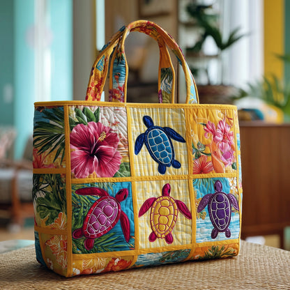 Aloha Turtle Quilted Tote Bag GFTOTP9721