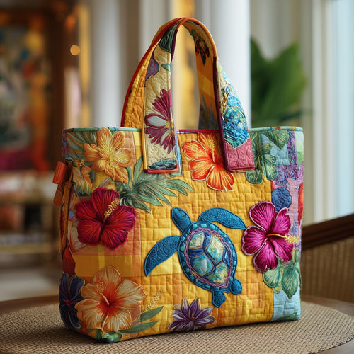 Aloha Turtle Quilted Tote Bag GFTOTP9725