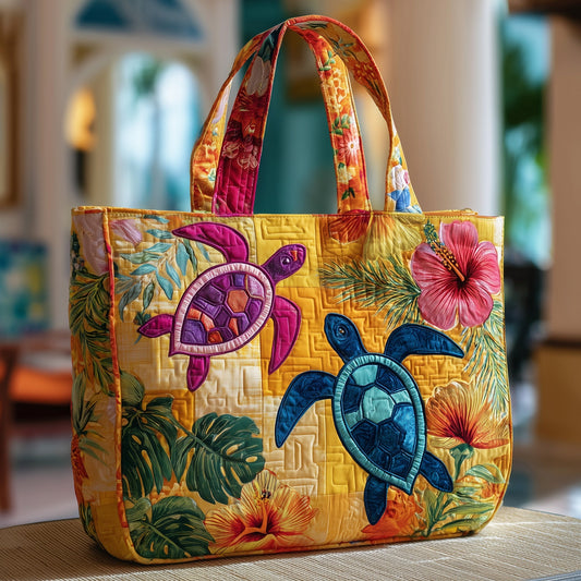 Aloha Turtle Quilted Tote Bag GFTOTP9726