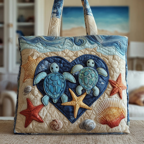 Seaside Soulmates Quilted Tote Bag GFTOTP9728