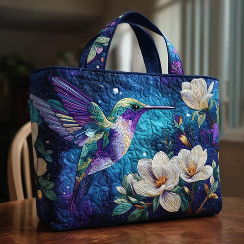 Elegant Hummingbird Quilted Tote Bag GFTOTP9763