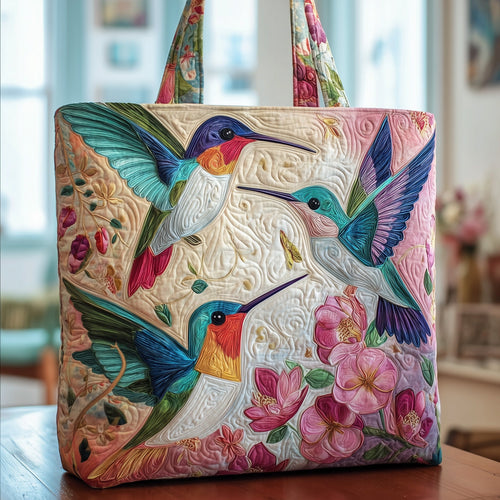 Hummingbird Garden Quilted Tote Bag GFTOTP9766