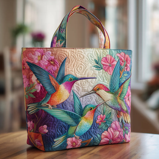 Hummingbird Garden Quilted Tote Bag GFTOTP9767