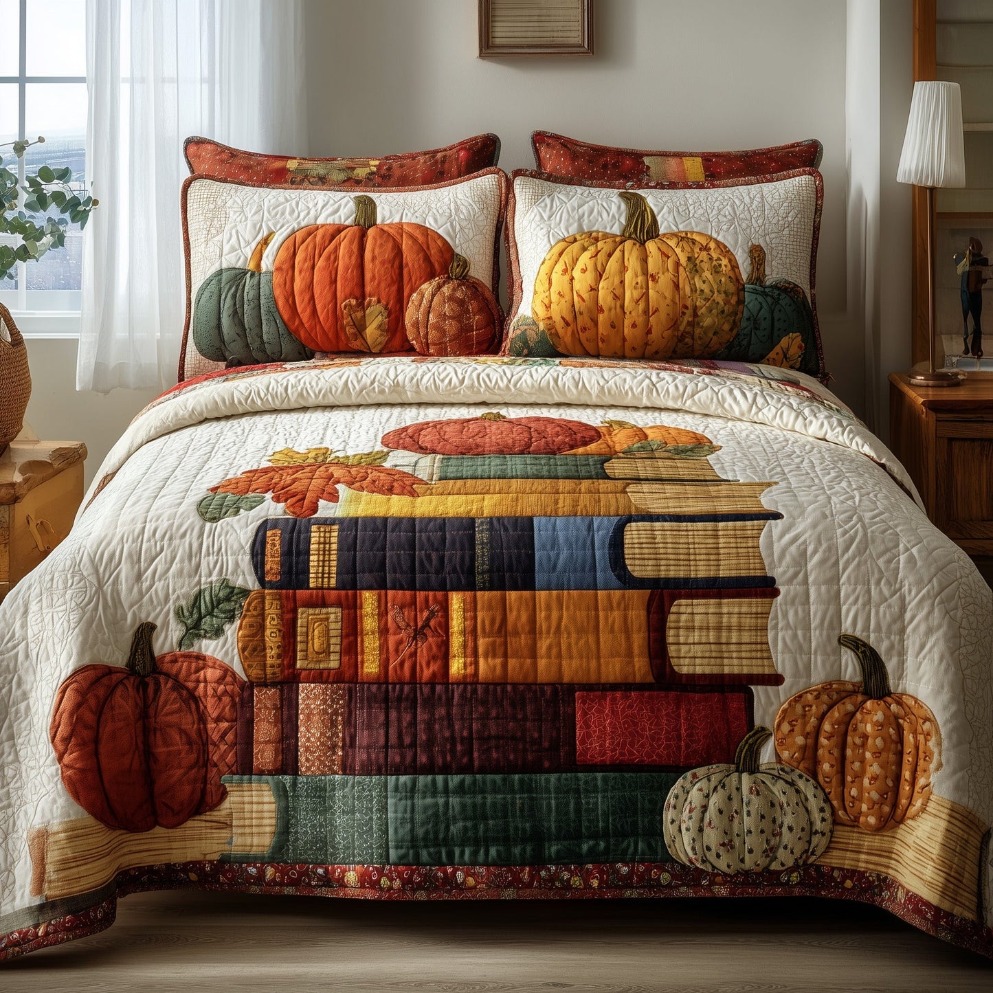 Rustic Reads 3-Piece Quilted Bedding Set GFTOTP9794