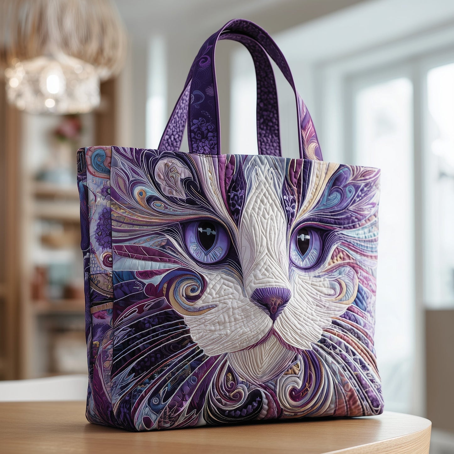 Catitude Quilted Tote Bag GFTOTP9918