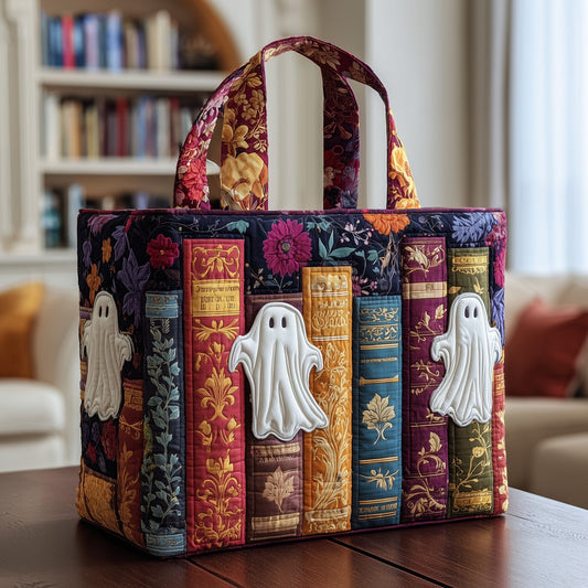 Haunted Library Quilted Tote Bag GFTOTP9934