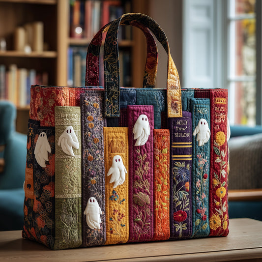 Haunted Library Quilted Tote Bag GFTOTP9935