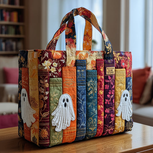 Haunted Library Quilted Tote Bag GFTOTP9937