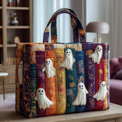 Haunted Library Quilted Tote Bag GFTOTP9938