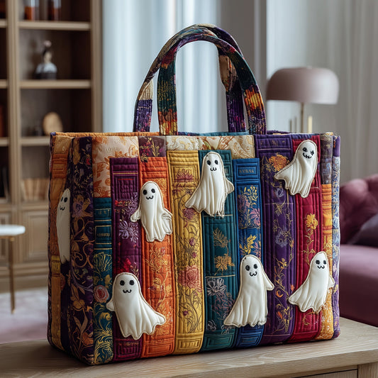 Haunted Library Quilted Tote Bag GFTOTP9938