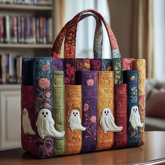 Haunted Library Quilted Tote Bag GFTOTP9939