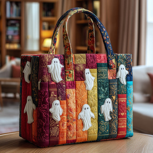 Haunted Library Quilted Tote Bag GFTOTP9940