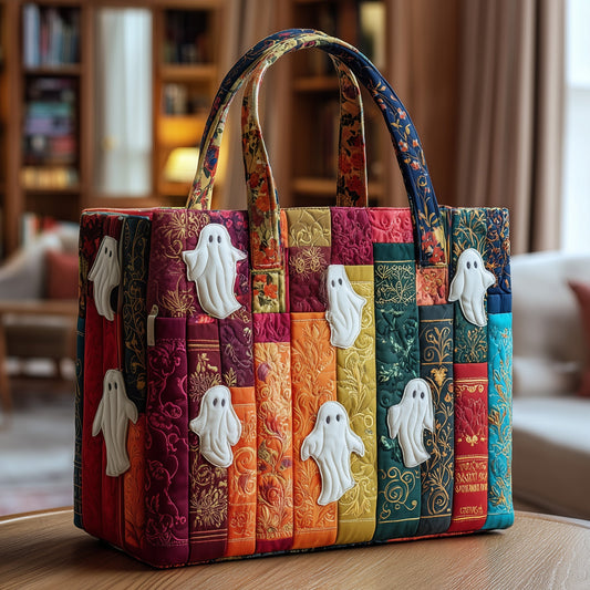 Haunted Library Quilted Tote Bag GFTOTP9940