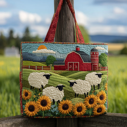 Farmhouse Serenity Quilted Tote Bag GFTOTP9970